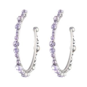 DANNIJO Alicia Swarovski Crystal Hoops